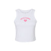 Delta Gamma Crop Racerback Micro Rib Tank Top