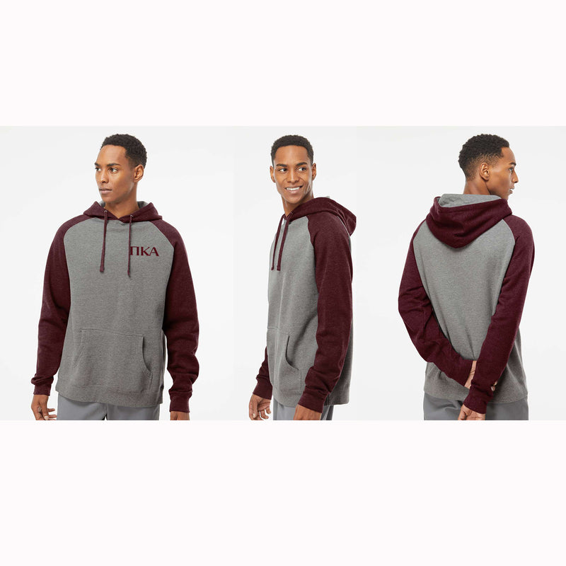 Pi Kappa Alpha Raglan Hooded Sweatshirt