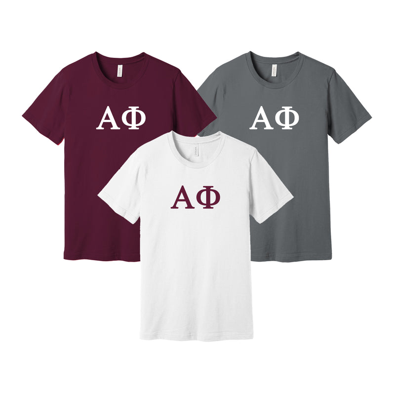 Alpha Phi Short Sleeve T-Shirt - Greek Letter Tee