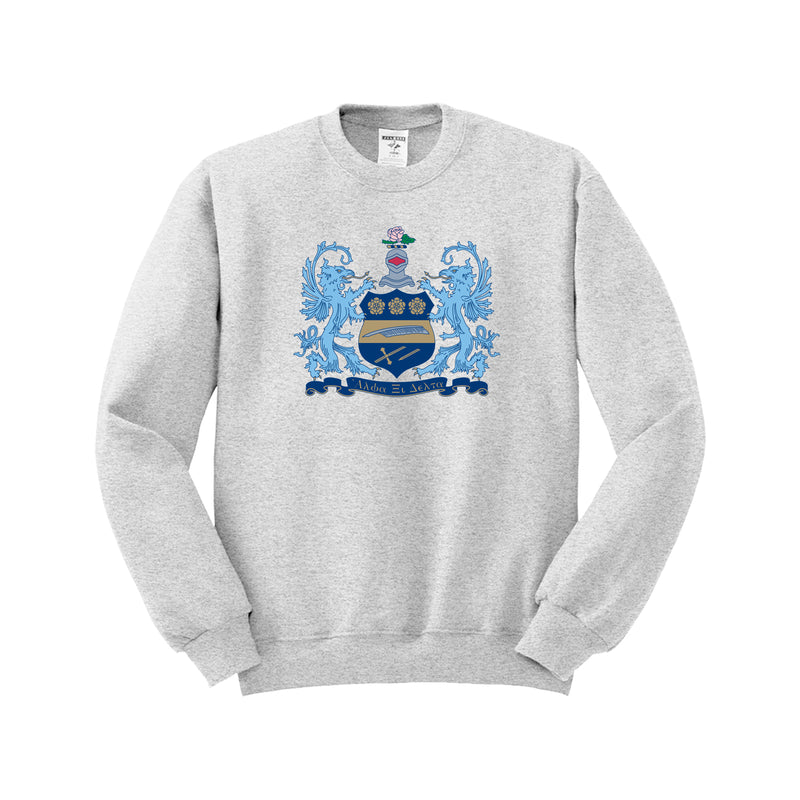 Alpha Xi Delta Crewneck Sweatshirt - Crest