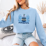 Alpha Xi Delta Crewneck Sweatshirt - Crest