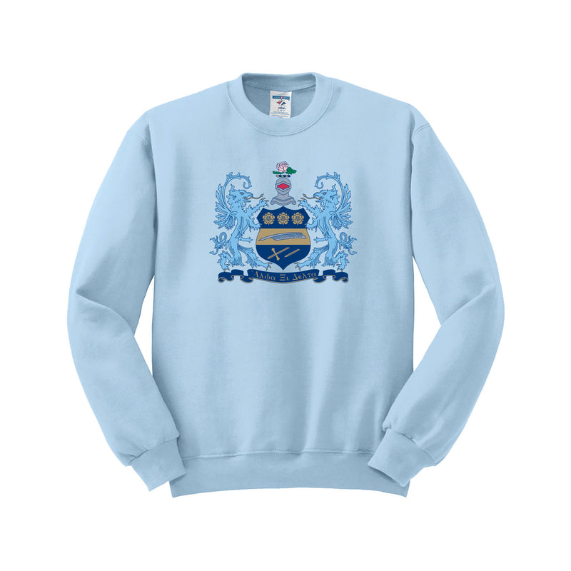 Alpha Xi Delta Crewneck Sweatshirt - Crest