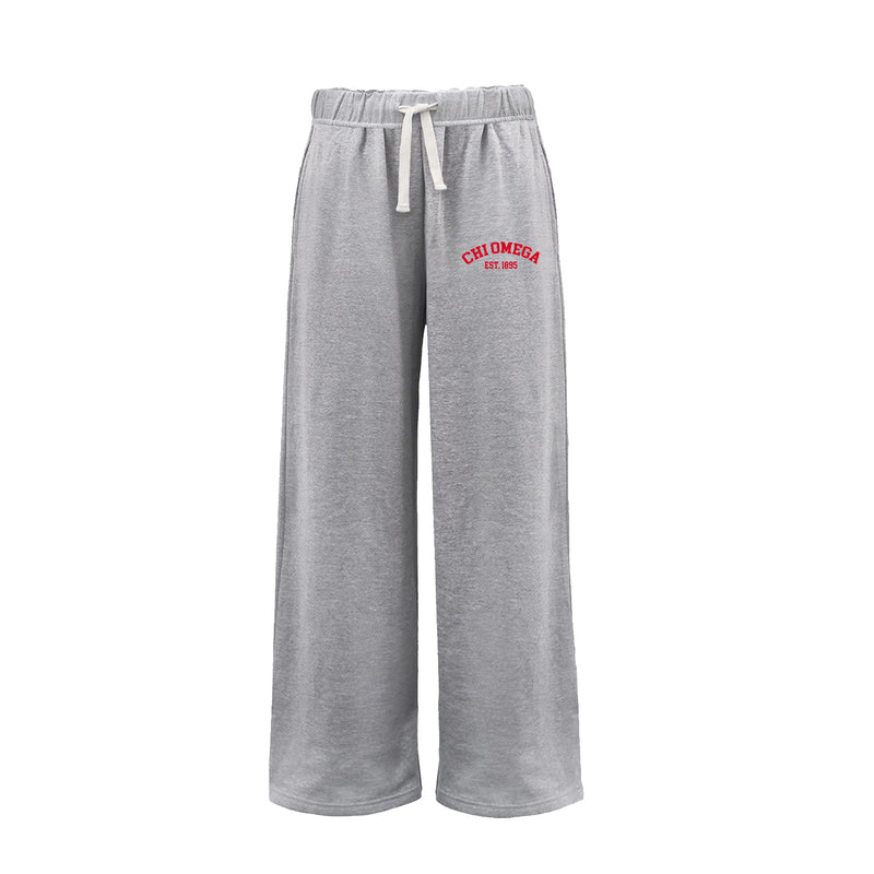 Chi Omega Wide Leg Sweatpant