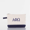 Alpha Phi Omega Canvas Cosmetic Bag