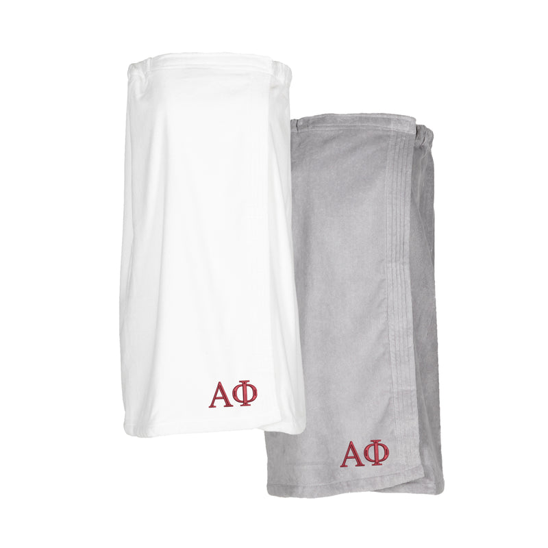 Alpha Phi Terry Velour Spa Wrap