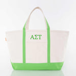 Alpha Sigma Tau Large Canvas Tote Bag