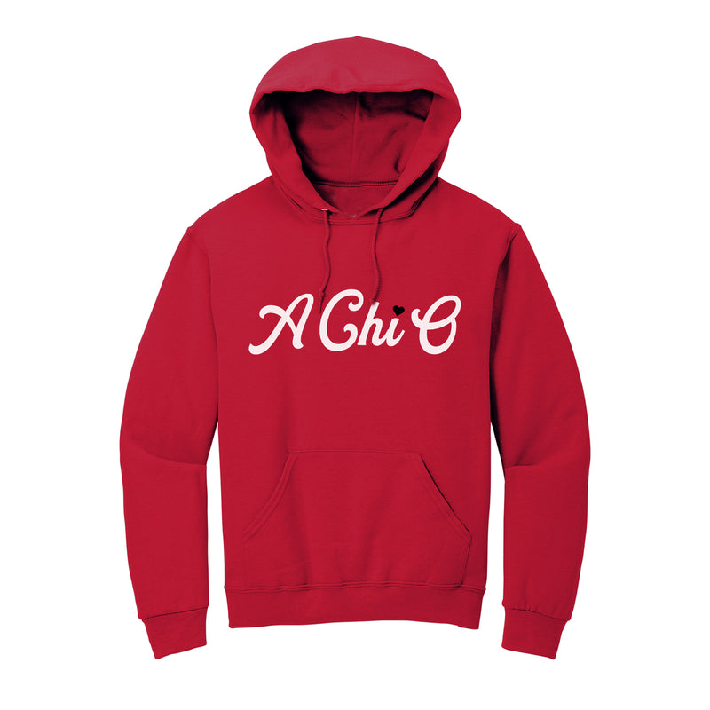 Alpha Chi Omega Classic Pullover Hoodies - A CHI O Heart