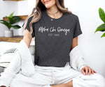 Alpha Chi Omega Short Sleeve T-Shirt - Golden Tee