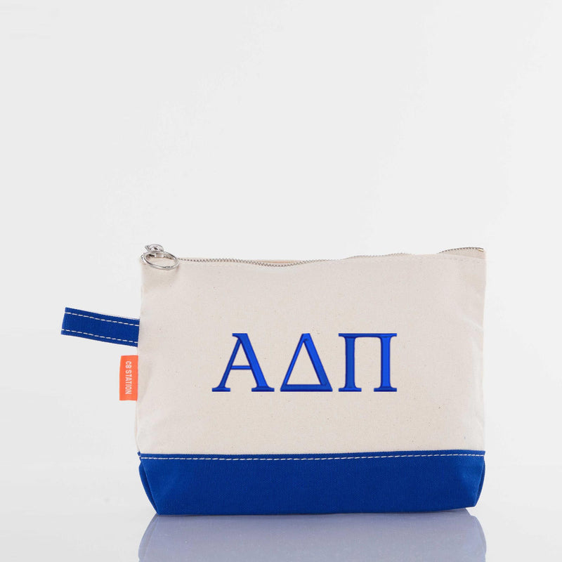 Alpha Delta Pi Canvas Cosmetic Bag