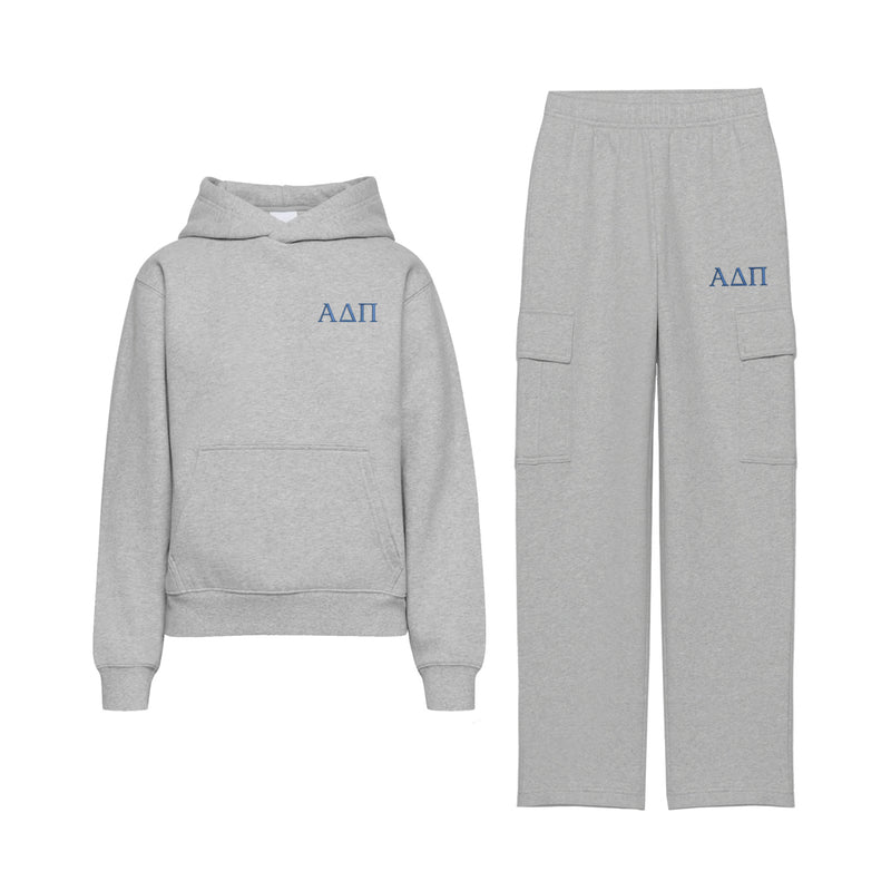 Alpha Delta Pi Fave Fit Hoodie & Cargo Pant Set