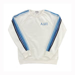 Alpha Delta Pi 5 Stripe Crewneck Sweatshirt