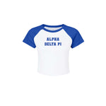 Alpha Delta Pi Short Sleeve Crop Raglan