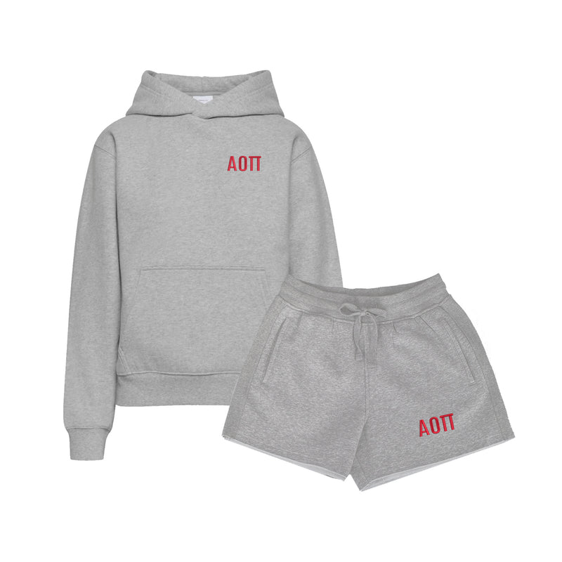 Fave Fit Alpha Omicron Pi Fleece Shorts