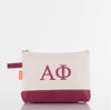 Alpha Phi Canvas Cosmetic Bag