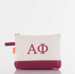 Alpha Phi Canvas Cosmetic Bag