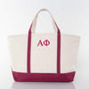 Alpha Phi Large Canvas Tote Bag