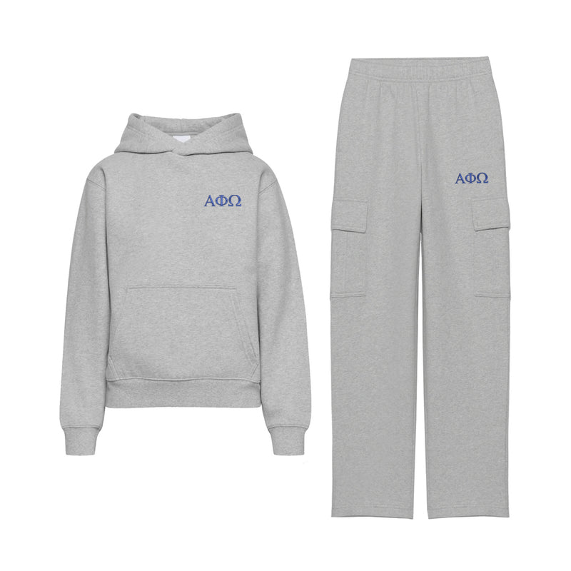 Alpha Phi Omega Fave Fit Hoodie & Cargo Pant Set