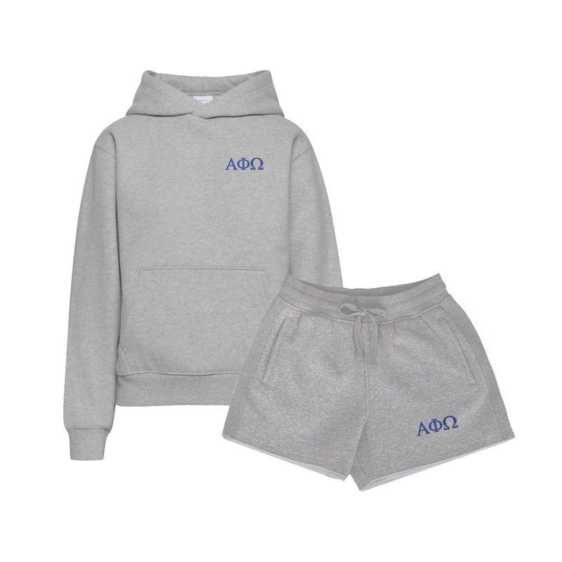 Fave Fit Alpha Phi Omega Fleece Shorts