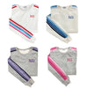 Chi Omega 5 Stripe Crewneck Sweatshirt