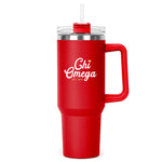 Chi Omega 40 oz Tumbler with Straw