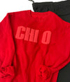 Chi Omega Monochromatic Puff Crewneck Sweatshirt