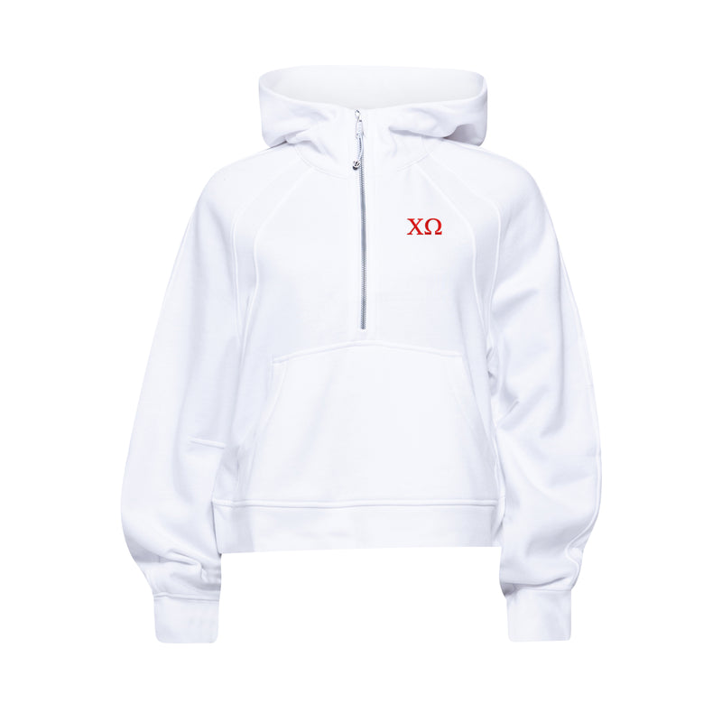 Chi Omega lululemon Scuba Oversized Half-Zip Hoodie - White