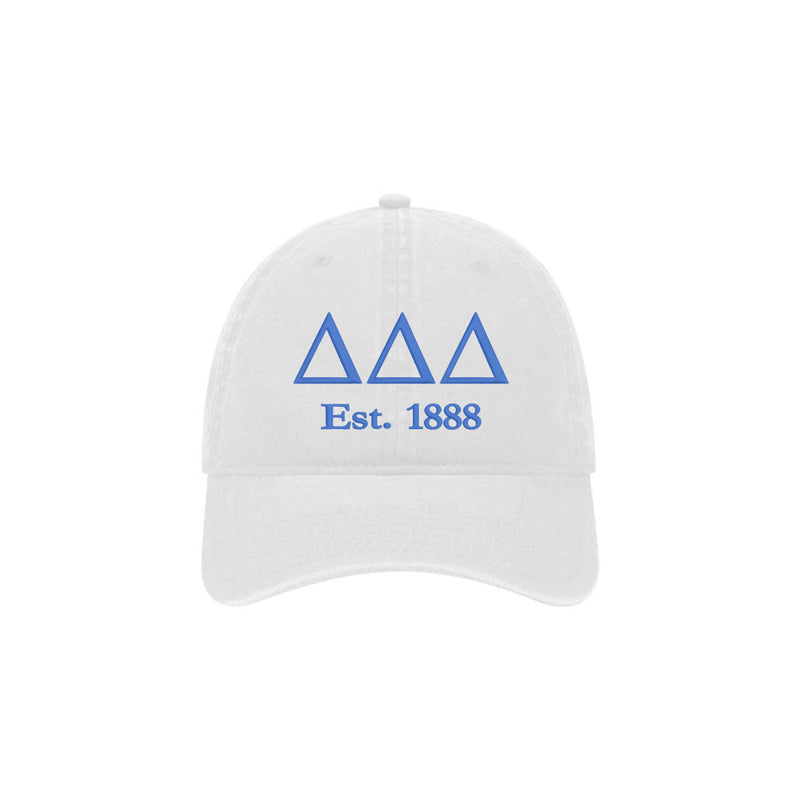 Delta Delta Delta Beach Washed Hat