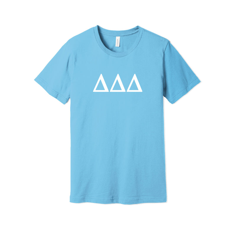 Delta Delta Delta Short Sleeve T-Shirt - Greek Letter Tee