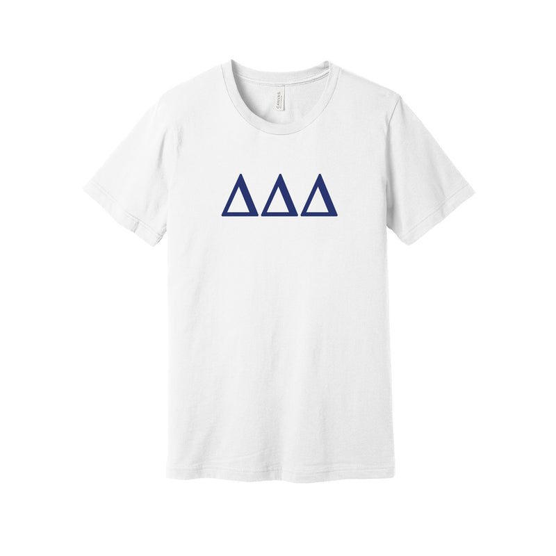 Delta Delta Delta Short Sleeve T-Shirt - Greek Letter Tee