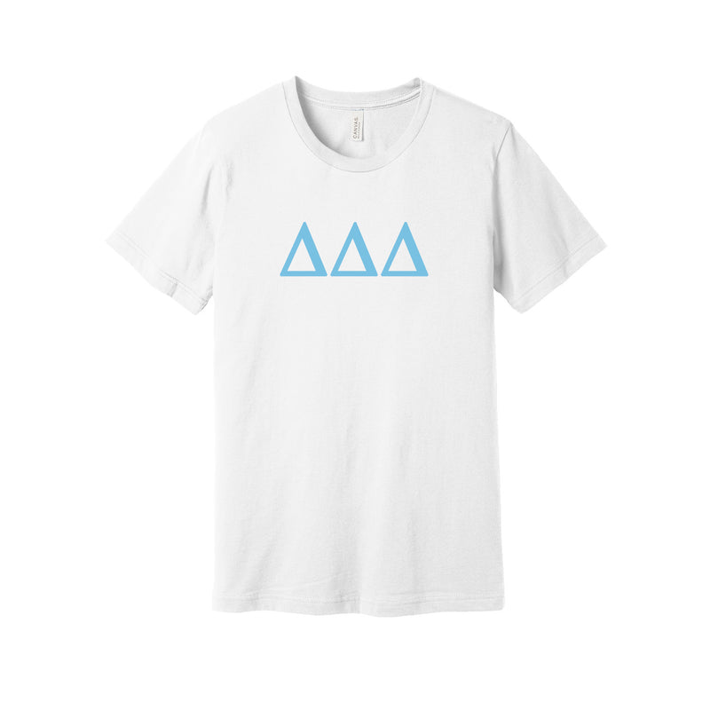 Delta Delta Delta Short Sleeve T-Shirt - Greek Letter Tee