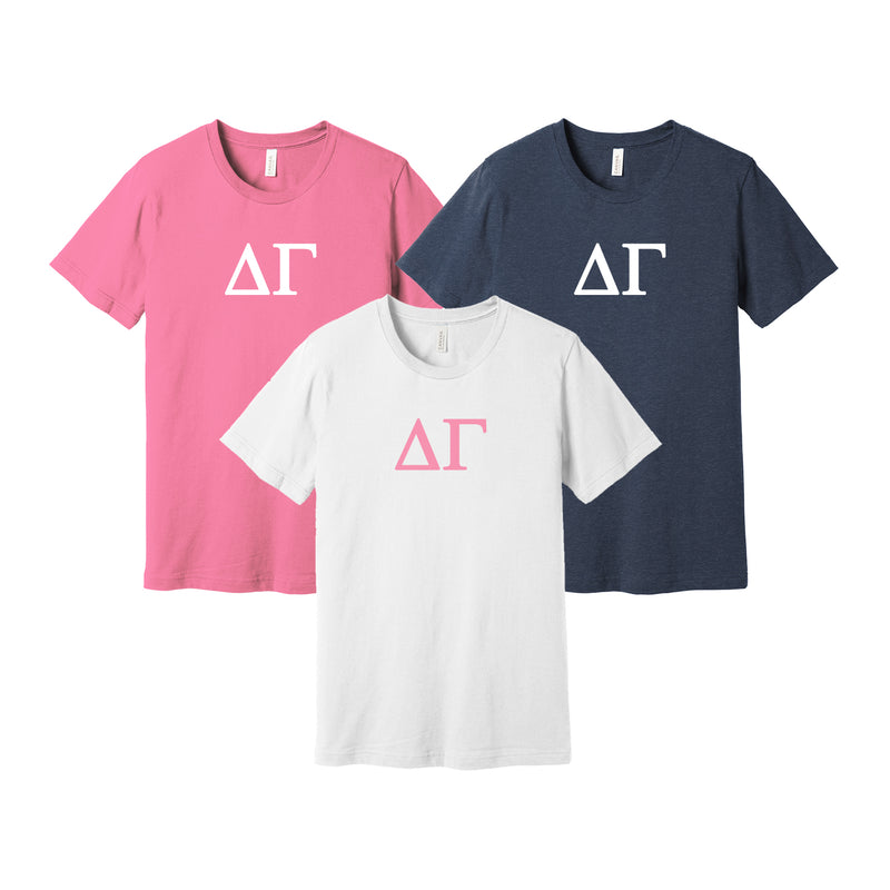 Delta Gamma Short Sleeve T-Shirt - Greek Letter Tee