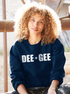 Delta Gamma Sorority Crewneck Sweatshirt - DEE GEE Stars