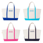 Delta Delta Delta Large Canvas Tote Bag