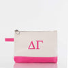 Delta Gamma Canvas Cosmetic Bag