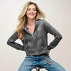 Delta Gamma Cropped Zip Up Hoodie