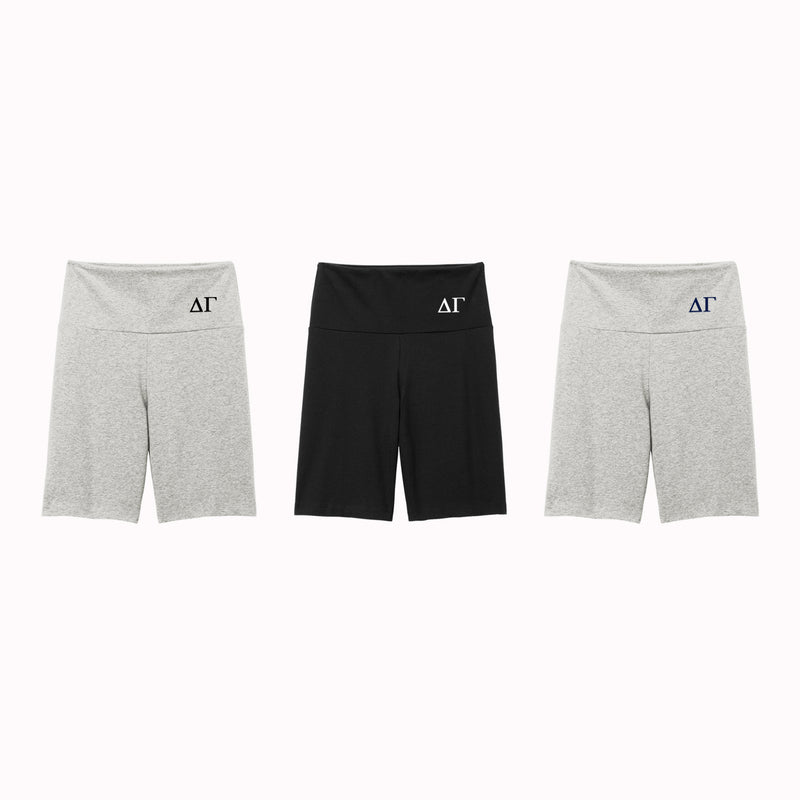 Delta Gamma High Waist Bike Shorts