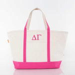 Delta Gamma Large Canvas Tote Bag