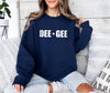 Delta Gamma Sorority Crewneck Sweatshirt - DEE GEE Stars