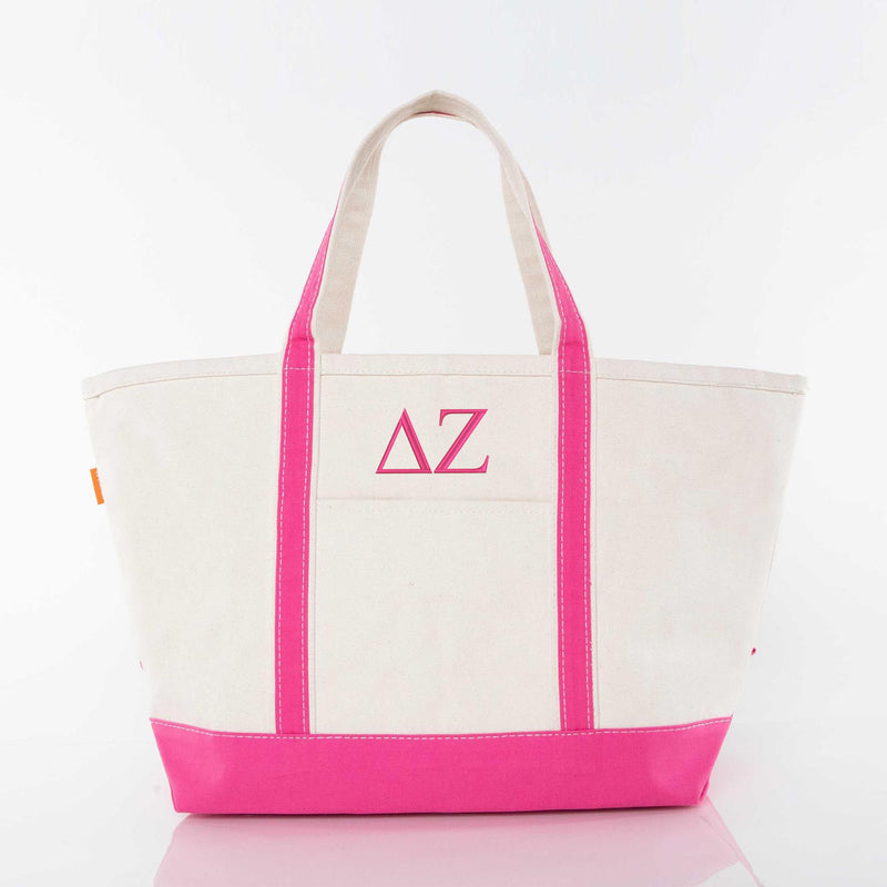 Delta Zeta Large Canvas Tote Bag