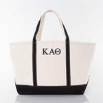 Kappa Alpha Theta Large Canvas Tote Bag