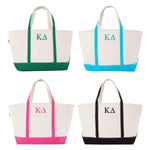 Kappa Delta Large Canvas Tote Bag