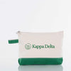 Kappa Delta Canvas Cosmetic Bag - Shell Logo