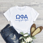 Omega Phi Alpha Short Sleeve T-Shirt - OPhiA Sorority Shoreline Tee