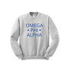 Omega Phi Alpha Crewneck Sweatshirt - OPhiA Hearts Logo