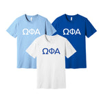 Omega Phi Alpha Greek Letters Short Sleeve T-Shirt