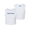 Omega Phi Alpha Crop Tank Top