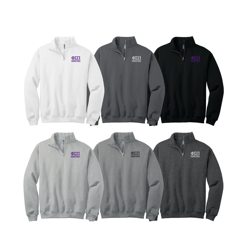 Phi Sigma Pi Quarter Zip - Chapter Name