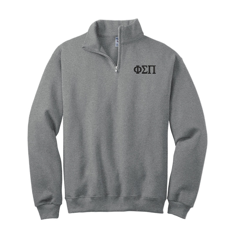 Phi Sigma Pi Quarter Zip - Letters