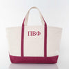 Pi Beta Phi Large Canvas Tote Bag