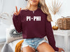 Pi Beta Phi Crewneck Sweatshirt - Stars